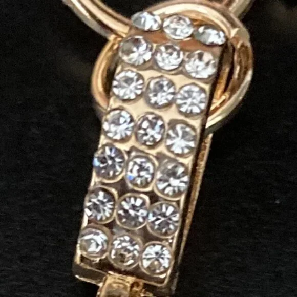 BAG CHARM GOLD-TONED BUTTERFLY WITH ELEGANT BEJEWELED ACCENTS - Picture 5 of 7